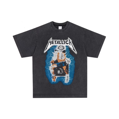Metallica摇滚乐队短袖T恤