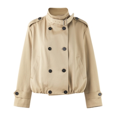 秋水伊人简约通勤风衣