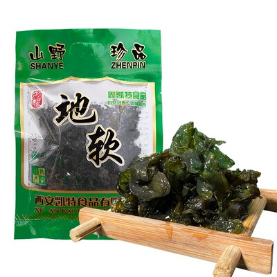 野生地皮菜地软地角皮非免洗陕西特产干货50g/袋雷公菌蒸木耳包子