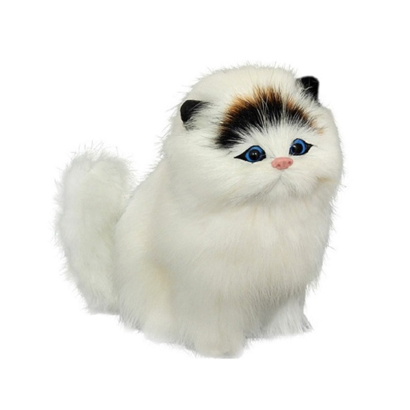 仿真猫玩偶玩具假猫会叫猫咪毛绒小猫咪摆件礼物女孩圣诞公仔萌宠