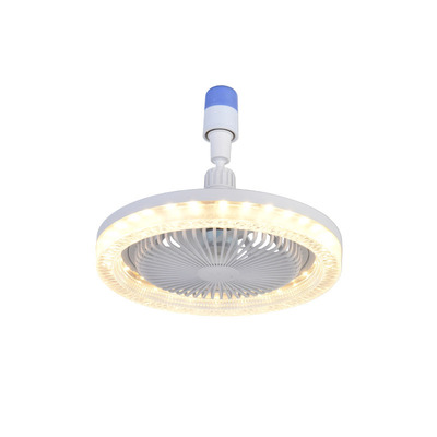 万向吊扇灯E27螺口水晶风扇灯