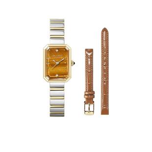 【自营】LolaRose罗拉玫瑰方糖小棕表女士手表腕表时尚高级礼物