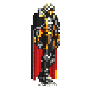 恶魔城周边像素手办模型西蒙贝尔蒙特阿鲁卡多桌面创意摆件积木ns