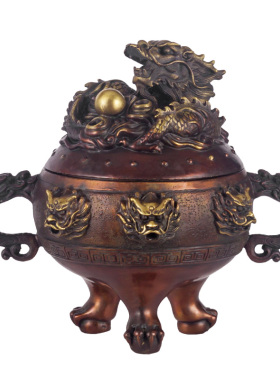 纯铜东大炉仿古家居摆件