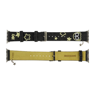 极想适用苹果iWatch智能手表表带Apple WatchS7/8/9/10代通用女夏天运动透气新款45//41/42/46罗小黑正版联名