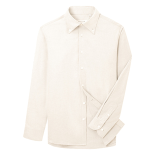 【柔软法兰绒 舒适亲肤】CULTUM意式全棉大尖纽扣领纯色衬衫长袖