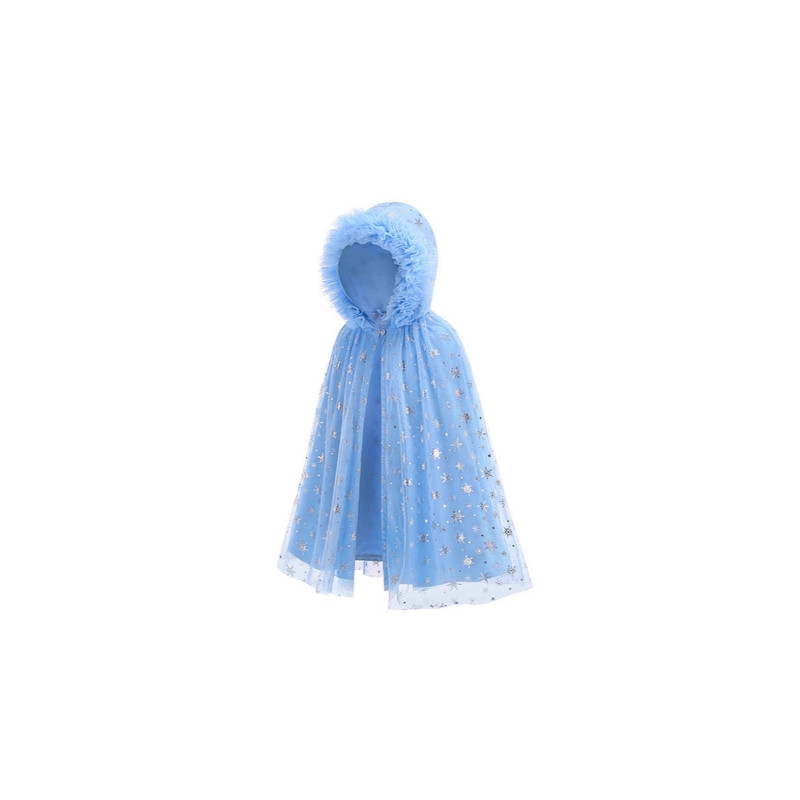 女童冰雪奇缘披风爱莎公主中长款