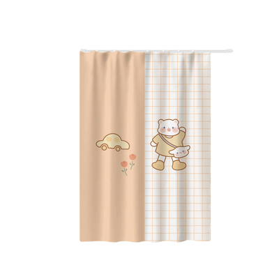 货架置物架遮挡帘免打孔杂物遮丑