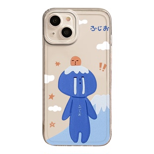 yukio适用苹果17promax手机壳iPhone16可爱丑娃三日橘富士山15pm透明12小众13mini超火14少女x/xr/xs/8plus/7