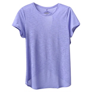 2026新款瑜伽服罩衫女训练跑步运动套装上衣普拉提健身短袖晨跑服