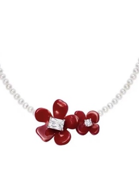 HF何家原厂红色小苍兰鎏光爱心告白爱心笑脸圣诞新年耳饰项链合集