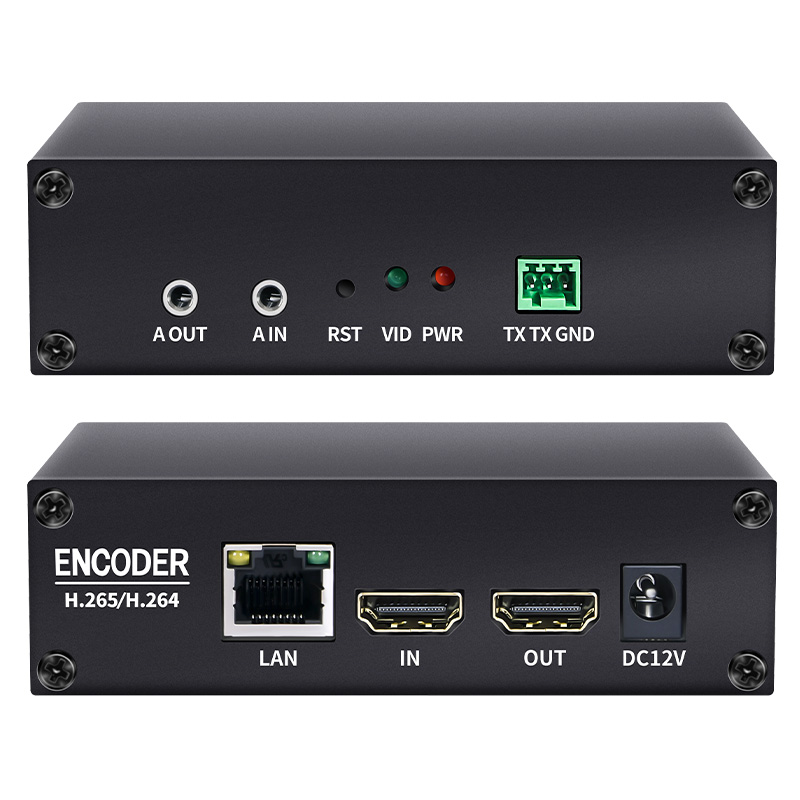 POE h.265编码器 电脑/收银机录屏器 Onvif录制NVR webRTC/UDP/RTSP hdmi解码器 监控安防IPTV推流器  4K高清