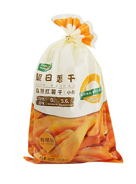 ZHAORI青岛朝日薯干山东地瓜干小片条边角原味不加糖零食软糯代餐