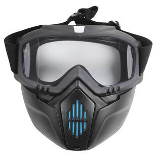 防工业粉尘肺面罩高清防尘防雾防风沙防毒防护罩全脸劳保护目面具