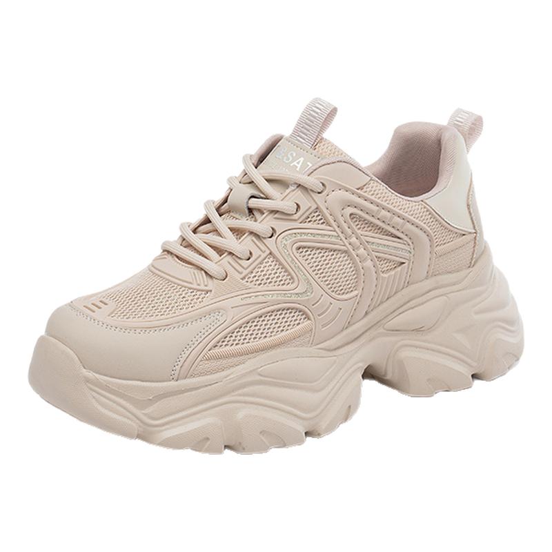 星期六老爹鞋女2025秋季新款软底网鞋休闲运动鞋显腿长跑步鞋女鞋