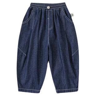 男童裤2026夏季新款儿童牛仔裤天丝女童休闲裤初夏洋气童装哈伦裤