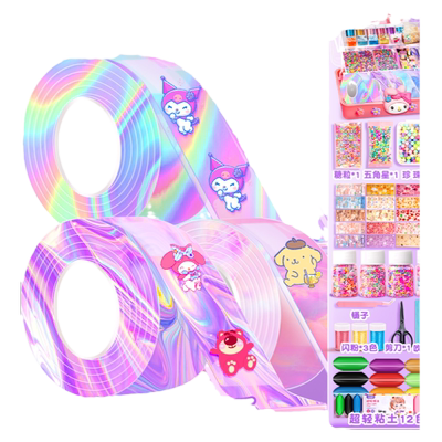 彩色纳米胶捏捏乐吹泡泡纳米胶带