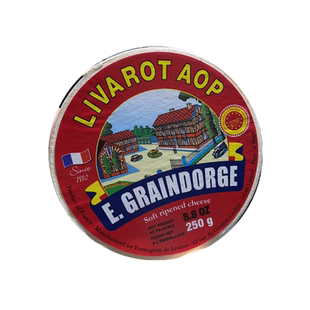 法国原装进口Livarot AOP里伐罗特干酪250g软质洗皮臭奶酪即食