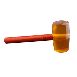 木柄透明橡胶锤子橡皮榔头瓷砖大理石地板塑料胶锤子牛筋锤安装锤