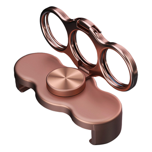 双环三指环背夹子手机支架卡扣折叠旋转磁吸车载懒人桌面床头便携