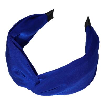 高品质缎面~克莱因蓝色发箍女