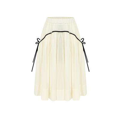 HSIYOUNWOO真丝天丝大摆A字半裙