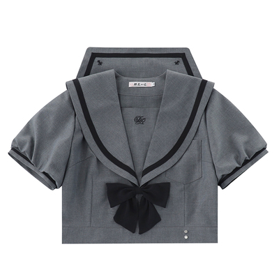 【颂鸢女子】粗一本收腰水手服