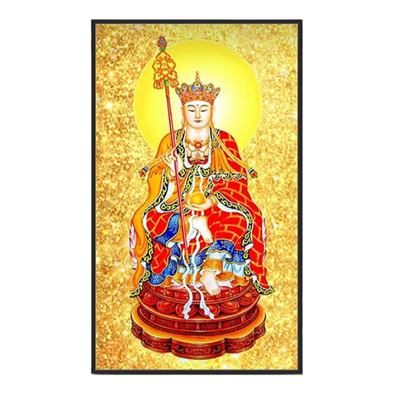 佛像地藏王十字绣满绣地藏菩萨