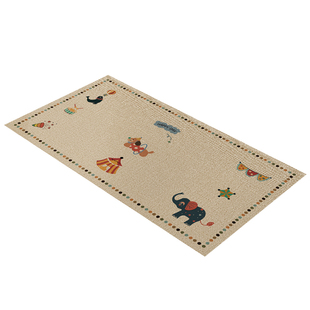 卡通仿麻复古餐桌垫防水防油免洗高级感茶几桌垫防烫桌面保护垫