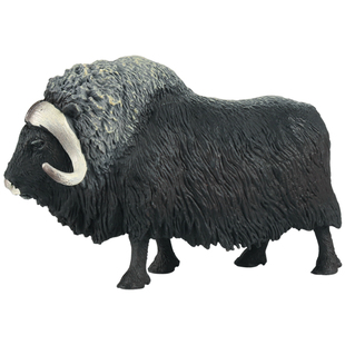 林畅模玩儿童史前巨兽玩具北极麝牛模型仿真野牛动物远古时代生物