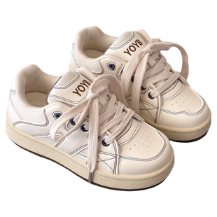 荔枝公园透气小白鞋子女2026春季新款女鞋休闲板鞋厚底百搭运动鞋