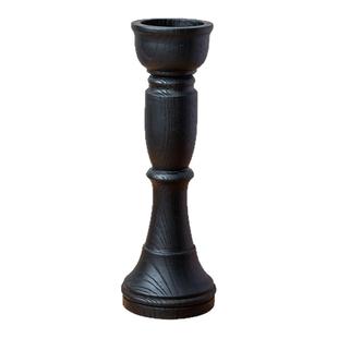 花瓶烛台摆件客厅插花轻奢高级感香薰蜡烛托台玻璃水培复古侘寂风