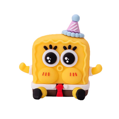 软胶立体动物蛋糕装饰摆件生日帽