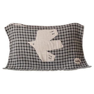 流苏小鸽子枕巾纯棉a类四层纱布四季通用优质棉纱枕头巾一对简约