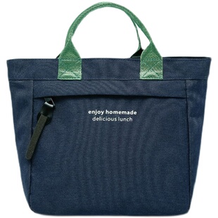 小号手拎饭盒袋日式保温便当包铝箔加厚学生上班族便携手提带饭包