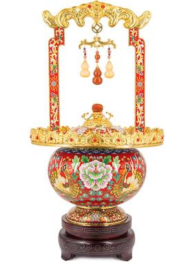 景泰蓝紫铜掐丝珐琅吉庆中国