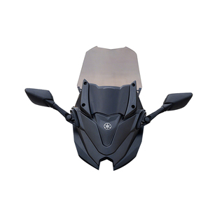 适用25款雅马哈NMAX155改装前移风挡后视镜 TMAX前脸风挡套高配版