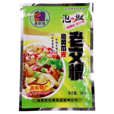 老交情脆爽黄瓜皮10包泡椒味湖南特产咸菜酱菜下饭菜酒店餐饮商用
