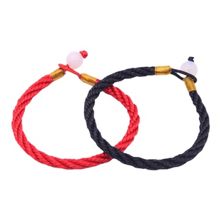文玩红绳子运气手链女五彩项链男情侣手工编织线绳吉祥