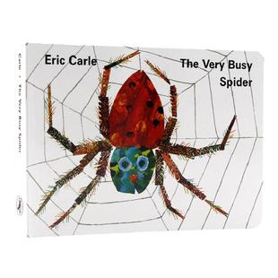 英文原版The Very Busy Spider非常忙碌的蜘蛛Eric Carle艾瑞卡尔爷爷Puffin吴敏兰低幼宝宝英语启蒙可触摸线条情景游戏图书籍