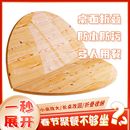 实木圆桌面家用餐厅加厚临时加餐桌面板15人20人转盘大圆桌折叠桌