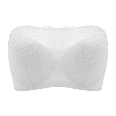 大码无肩带内衣聚拢防滑夏季