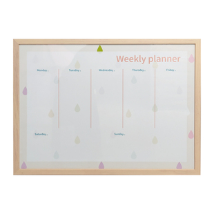 木框挂式白板写字板家用磁力黑板办公记事板可擦写计划备忘留言板