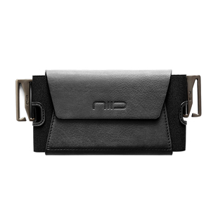 NIID手机包手机卡片收纳男女通用黑色皮质H1配件系列