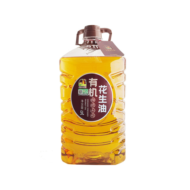 生态小镇有机压榨浓香花生油5L