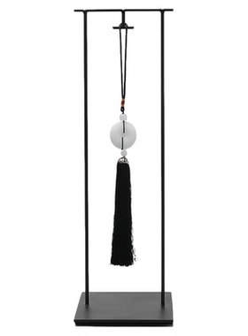 新中式风铁艺玉佩书房办公桌摆件