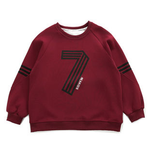 胖男童卫衣加肥加大秋季新款偏胖男孩洋气长袖上衣宽松休闲打底衫