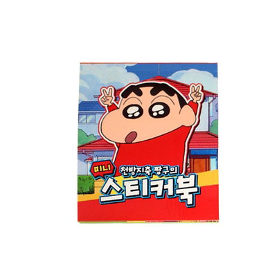 蜡笔小新迷你贴纸本diy手账装饰