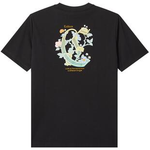 卡宾印花刺绣短袖T恤男生夏季休闲百搭潮流凉感冰丝宽松圆领上衣