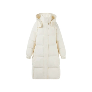 【90白鸭绒】秋水伊人粉色羽绒服女冬新款女中长款小个子黑色外套